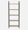 Paulina Solid Wood Book Shelf In Gold Wash Finish