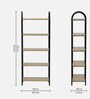 Paulina Solid Wood Book Shelf In Gold Wash Finish