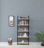 Paulina Solid Wood Book Shelf In Gold Wash Finish