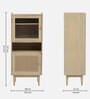 Paulina Solid Wood Bookcase In Gold Wash Finish