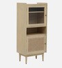 Paulina Solid Wood Bookcase In Gold Wash Finish