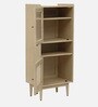 Paulina Solid Wood Bookcase In Gold Wash Finish