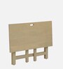 Paulina Solid Wood Foldable Study Table In Gold Wash Finish