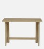 Paulina Solid Wood Foldable Study Table In Gold Wash Finish