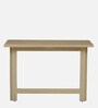 Paulina Solid Wood Foldable Study Table In Gold Wash Finish