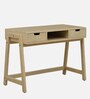 Paulina Solid Wood Writing Table Table In Gold Wash Finish