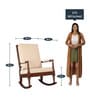 Pauline Rocking Chair in Walnut Colour