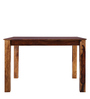 Paulo Four Seater Dining Table in Teak Colour