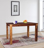 Paulo Four Seater Dining Table in Teak Colour