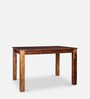 Paulo Four Seater Dining Table in Teak Colour