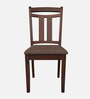 Pause Solid Wood Dining Chair In Mahogany Colour