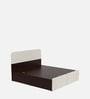 Pavo Queen Size Bed in Frosting Cream Finish With Box Storage