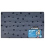 Paw Stripe Grey & Black Fabric Pet Placemat