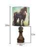 Pawn Horse Chess Rustic Wooden Base Bedside Night Lamp