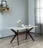 Paxton Solid Wood 6 Seater Dining Table In Natural Teak Finish