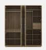 Paz 4 Door Wardrobe In Santano Oak & Bamboo Flute Colour In Melamine Finish With Drawer & Locker