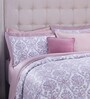 PBS Nomad Scuplt Purple Traditional 400 TC Cotton 8 pieces Bedding Set