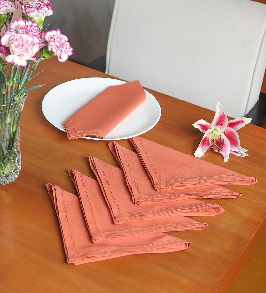 Peach Luncheon & Dinner Paper Napkins - 100 Ct.