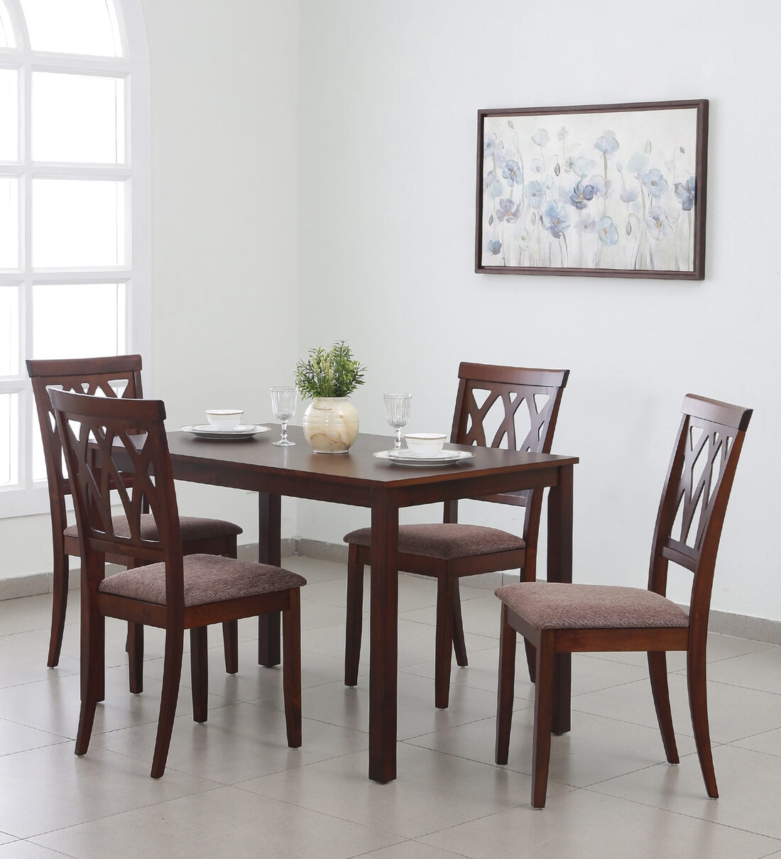 Pepperfry 4 seater on sale dining table