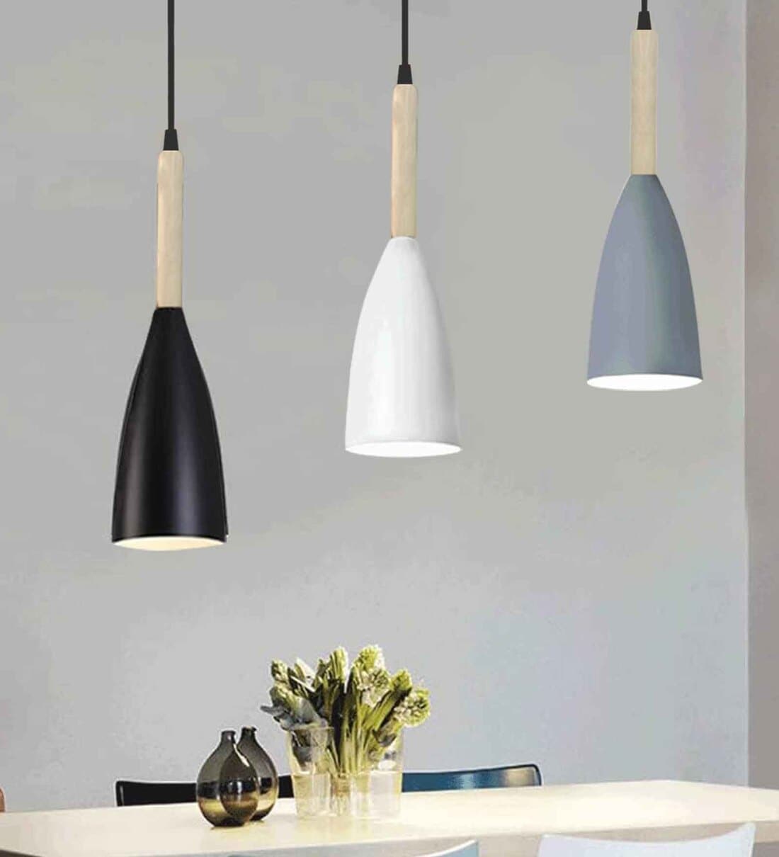 Buy Pendant Lamp Shade for Kitchen Island, Color Metal Minimal Pot
