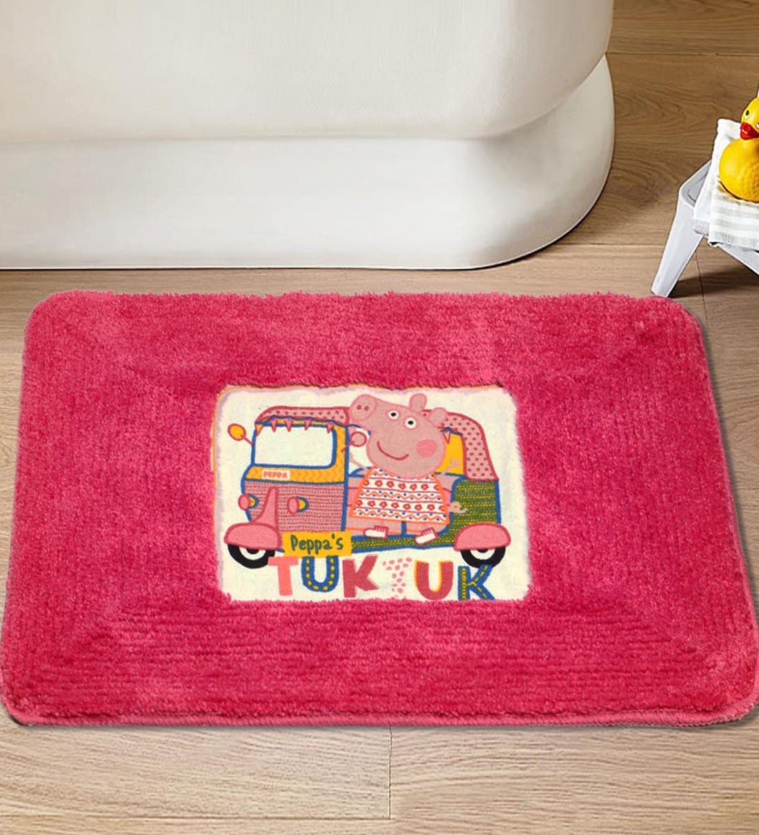 Buy Peppa Pig Tuk Tuk Anti Slip Bathmat In Pink By Saral Home Online Kids Floor Mats Kids Furniture Kids Furniture Pepperfry Product