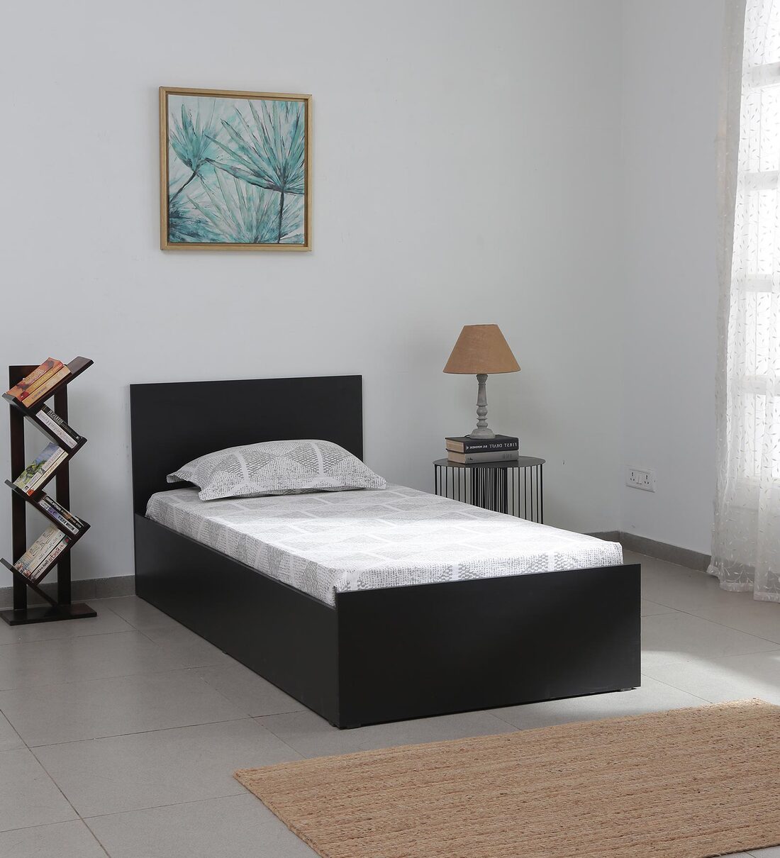 Buy Persia Single Bed in Wenge Finish with Box Storage at 26 OFF by
