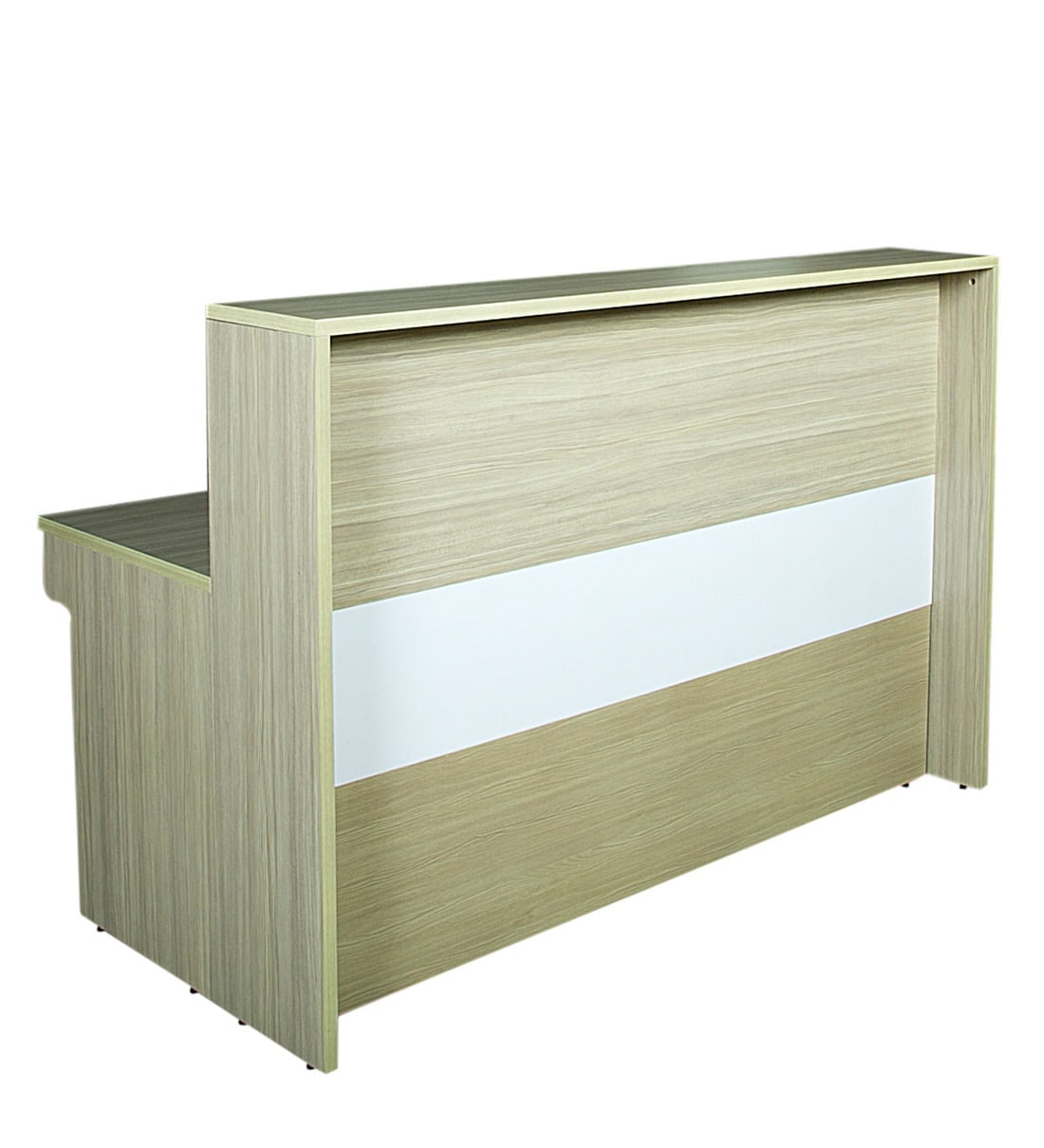 Buy Perth Reception Desk In American Oak Finish By Parin Online - Work ...