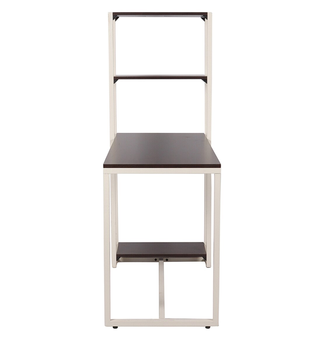 Buy Perth Study Table with Modular Book Shelf in White Colour by Trevi