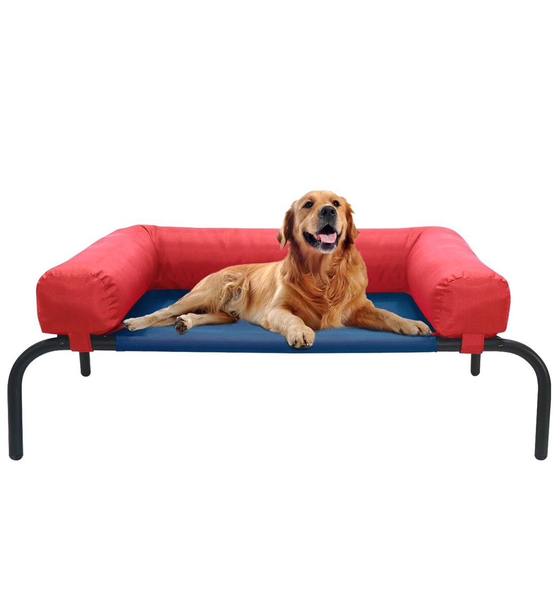 Buy Large Pet Bed In Blue & Red Colour By Hiputee Online Dog Beds