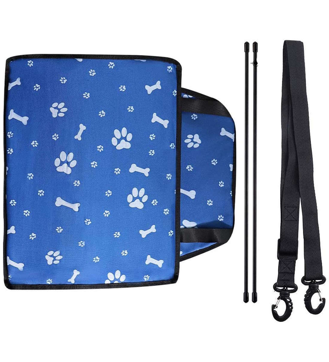 Buy Pet Car Booster Seat Travel Carrier Cage in Blue Colour by KUTKUT