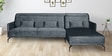 Pearl LHS 3 Seater Sofa with Lounger in Grey Colour