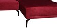 Pearl LHS 3 Seater Sofa with Lounger in Carmine Red Colour