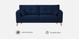 Pedro  Velvet 3 Seater Sofa In Blue Colour
