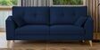 Pedro  Velvet 3 Seater Sofa In Blue Colour