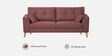 Pedro  Velvet 3 Seater Sofa In Wine Colour