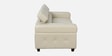 Penza Leatherette 2 Seater Sofa In Cream Colour