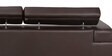 Penza Leatherette 3 Seater Sofa In Dark Brown Colour