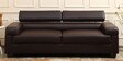 Penza Leatherette 3 Seater Sofa In Dark Brown Colour
