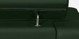 Penza Leatherette 3 Seater Sofa In Dark Green Colour