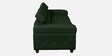 Penza Leatherette 3 Seater Sofa In Dark Green Colour