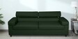 Penza Leatherette 3 Seater Sofa In Dark Green Colour