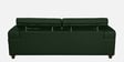 Penza Leatherette 3 Seater Sofa In Dark Green Colour