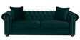 Perceptive Fabric 3 Seater Sofa in Green Colour