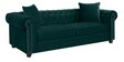 Perceptive Fabric 3 Seater Sofa in Green Colour