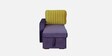 Juana Fabric 4 Seater  RHS Sectional Sofa in Purple Colour