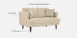 Pescara Velvet 2 Seater Sofa in Beige Colour