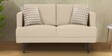 Pescara Velvet 2 Seater Sofa in Beige Colour