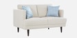 Pescara Velvet 2 Seater Sofa in Ivory Colour Pescara Velvet 2 Seater Sofa in Ivory Colour