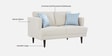 Pescara Velvet 2 Seater Sofa in Ivory Colour Pescara Velvet 2 Seater Sofa in Ivory Colour