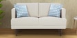 Pescara Velvet 2 Seater Sofa in Ivory Colour Pescara Velvet 2 Seater Sofa in Ivory Colour